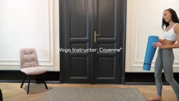 Skinny Fit Teen (18+) Cayenne Hot's Yoga Instructor Surprise