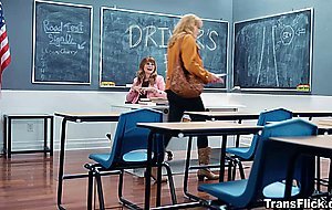 Students Erica Cherry and Whitney Wright ingnoring the instructor