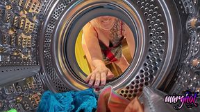 defonce anal la tete dans la machine a laver