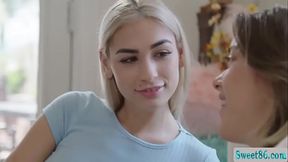 Small tits Anny licks Delilahs pussy