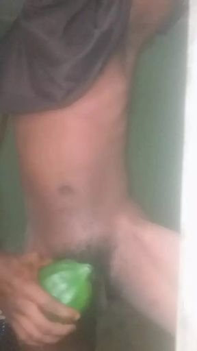 He cums all over his body.