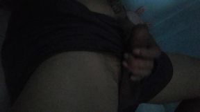 Late Night Solo Masturbation in Bed