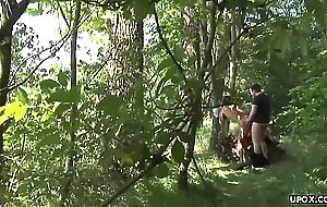 Claudia Rossi had anal sex in the nature and enjoyed it