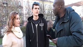 Black dude bangs my friend &mdash;  I'm just helping out a little