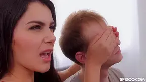 Step Sister Birthday Surprise Threesome - Spizoo