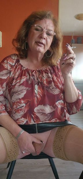 Playing with myself while enjoying a cigarette   Clip 1