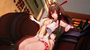 Miyabi X Ye Shunguang - Her CUnt & Mouth Craves Futa Cock