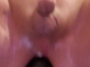 Massive Butt Plug Bottoms Out