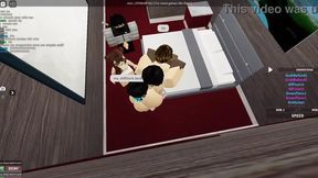 Hairy girls with red & blue hair get fucked in Roblox game