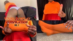 Velma Dinkley Cosplay Compilation 1 HD MP4 1080p by Royal Ro with Gooning, Ebony Ass Worship, Dildo, Cuckolding, Middle Finger, Tease and Denial, Ebony Foot Worship, Socks Fetish, Virgin Humiliation, Ebony Female Domination