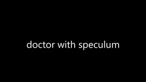 the gynecologist inserts suppositories and widens her holes by herself