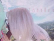 Giving a random stranger a blowjob & some pussy on my morning hike