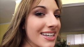 Babe Talkes Two Huge Dicks