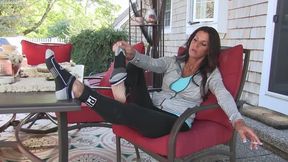 Beautiful Barefoot Smoker - Brooke