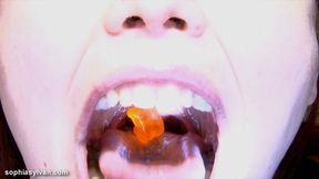 Swallowing Gummi Bears Whole Down My Big Throat 1080p mp4