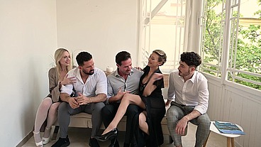 Frisky Flatmates Chapter 2: Rebel Rhyder And Aidra Allure Give New Tenants A Warm DP Gangbang Welcome GP3116