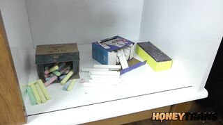 Big Ass Trans Teacher Seduce Curvy Trans Student For Anal Sex
