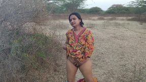 Punjabi Dress Wearing Aunty Cheat in Jungle with Neighbour