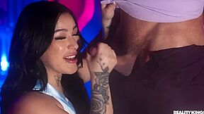 Diamond Franco - Kneels For A Sloppy Blowjob In The Dancefloor
