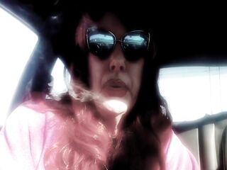 OLDER REDHEAD CAR SMOKIN' MARLBORO 100s (Lengthy Version)