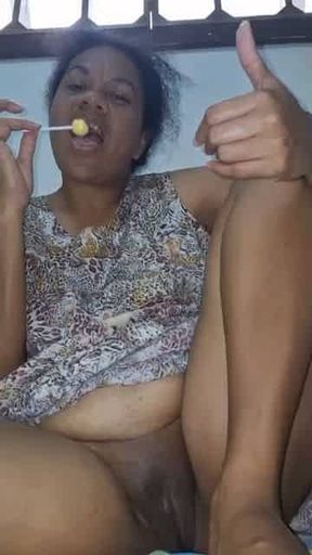 PNG Mummy using lollipop in Her pussy PNG Latest