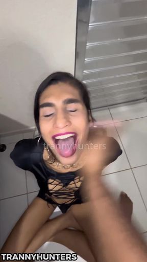 I slap her face and make her swallow my cock