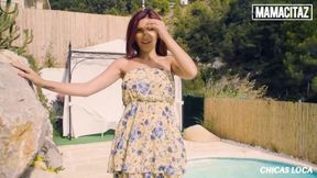 MAMACITAZ - Romanian Redhead Amina Danger Hot Outdoor Sex With Massive BBC