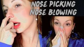 Delicious Nose Fetish: Shameless Picking and Blowing