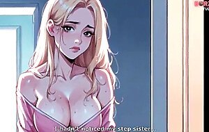 Futa shemale on female stepsister - bj on public beach full of people