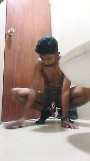 HeadmasterDumbFag Shithin  Pissing om floor  and Cleaniing