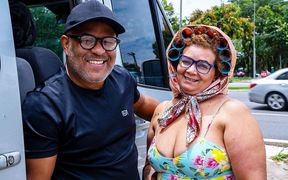 BBW GILF Gets BBC Ass Destroyed During Bus Drive