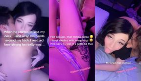 Petite trans stepsis helps stepbro with his big dick oops slipped in creampie