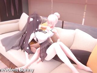Growth treats (Giantess growth animation)