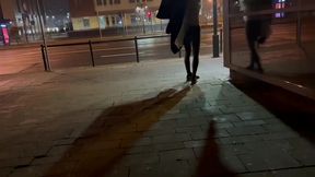 big dick and juicy ass exhibitionist shemale flash city crossroad outdoor