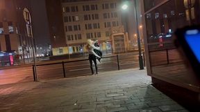 big dick and juicy ass exhibitionist shemale flash city crossroad outdoor