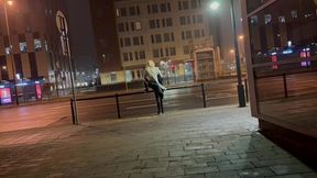 big dick and juicy ass exhibitionist shemale flash city crossroad outdoor