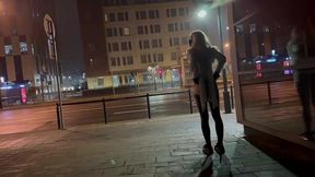 big dick and juicy ass exhibitionist shemale flash city crossroad outdoor