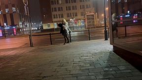 big dick and juicy ass exhibitionist shemale flash city crossroad outdoor
