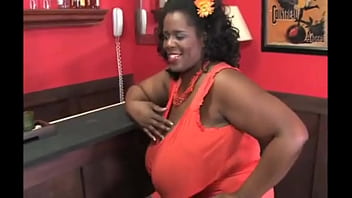 Black Woman monster tits Masturbaction with dildo P. 1