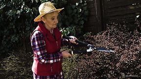 Pallid all wrinkled old whore Nanney is properly fucked doggy style