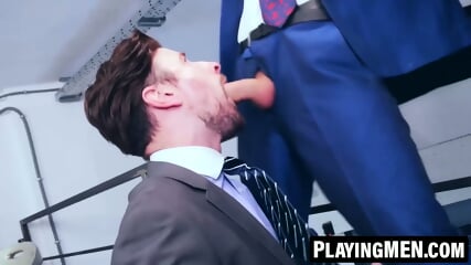 Drew Dixon's thick cock ridden by sexy office mate Pol Dixon