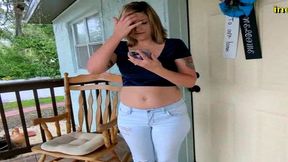 ayla aysel wetting tight pants outside omorashi