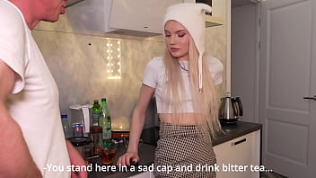 Daddy fucks his stepdaughter better than her boyfriend