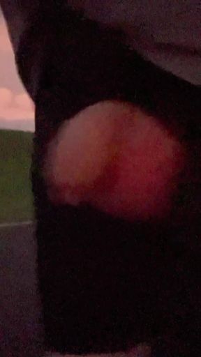 Unforgettable moment from &quot;Straight guy heads out for evening flash at the local walking path.&quot;