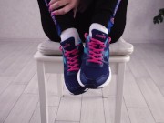 Please Cum in my white sock. Sockjob / Footjob