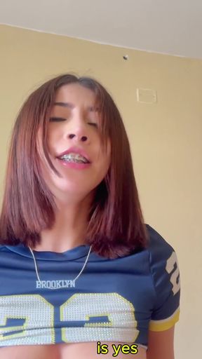stepsister seduces me with her miniskirt without interiors   Clip 2