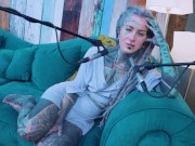 Tattoo Model Pornstar Anuskatzz talks about passion ASMR Youtube channel: ASMRkatz SFW inked hippie