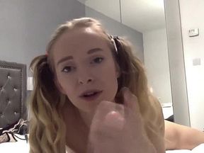 Blonde girl stripping live