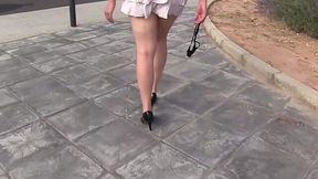 My Hot Wife Strips and Teases Outdoors!