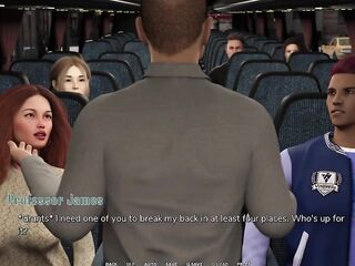 Taboo University - Sexy Alt Beauty Gives Me a Tugjob Inside a Public Bus - CG Porn Games